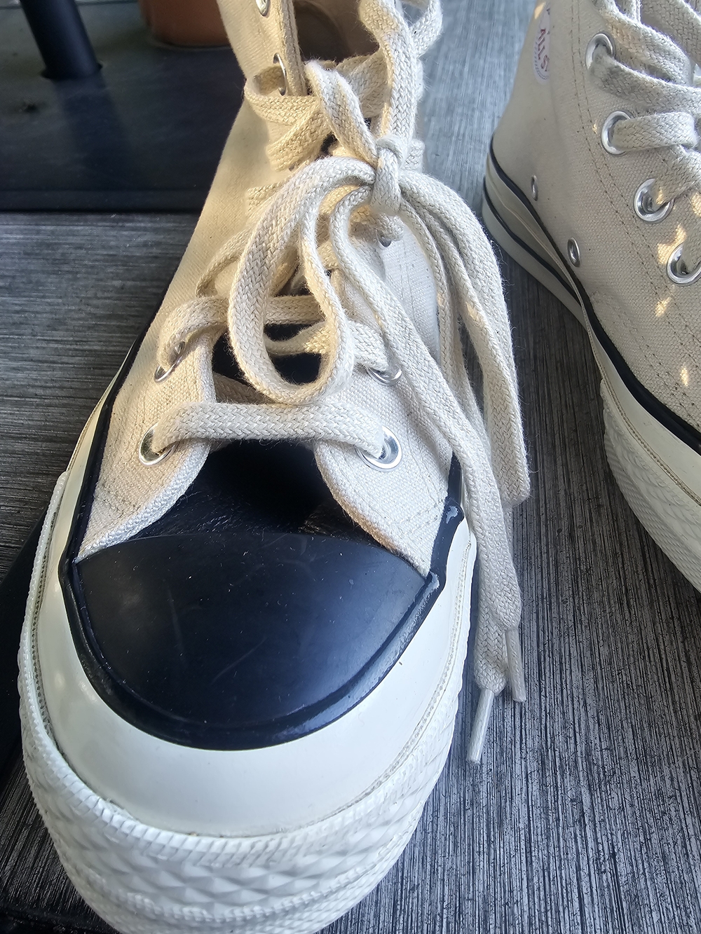Converse x Fear of God Essentials Chuck 70 Hi Natural Ivory Size Men 7 /Womens 9 - Picture 9 of 14